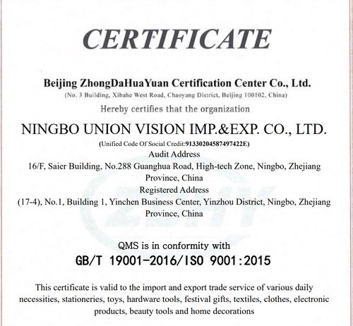 Iso 9001 Quality Management System Certification