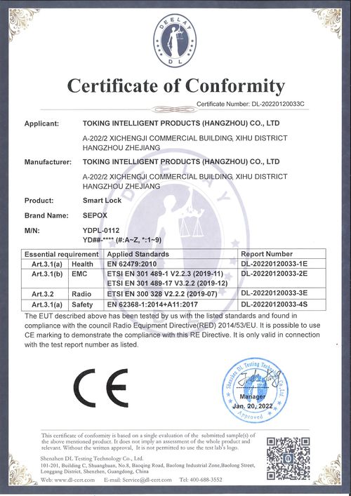 Certificate Of Conformity