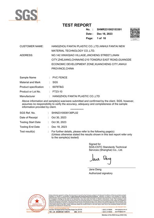 Sgs Test Report