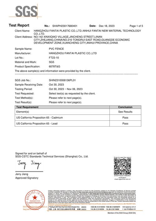 Sgs Test Report