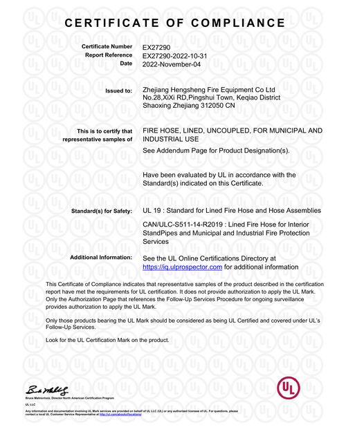 Ul Compliance Certificate